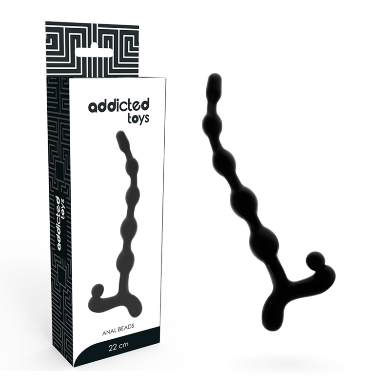 ANAL BEADS FROM ADDICT TOY 22 CM BLACK