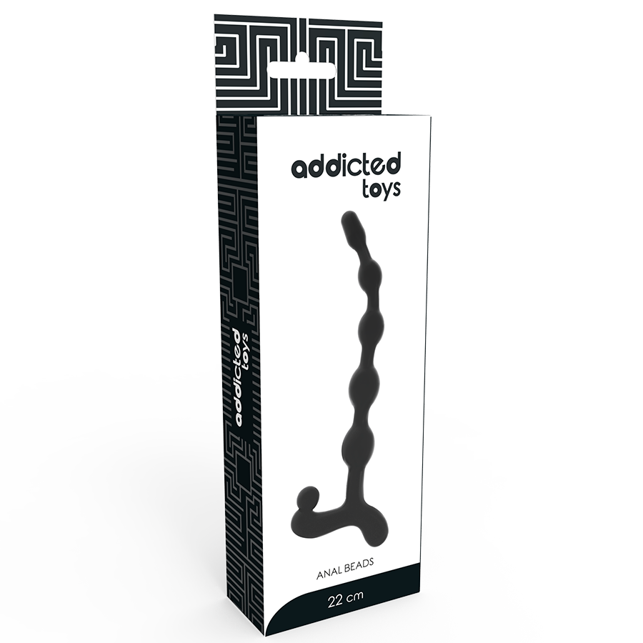 ANAL BEADS FROM ADDICT TOY 22 CM BLACK